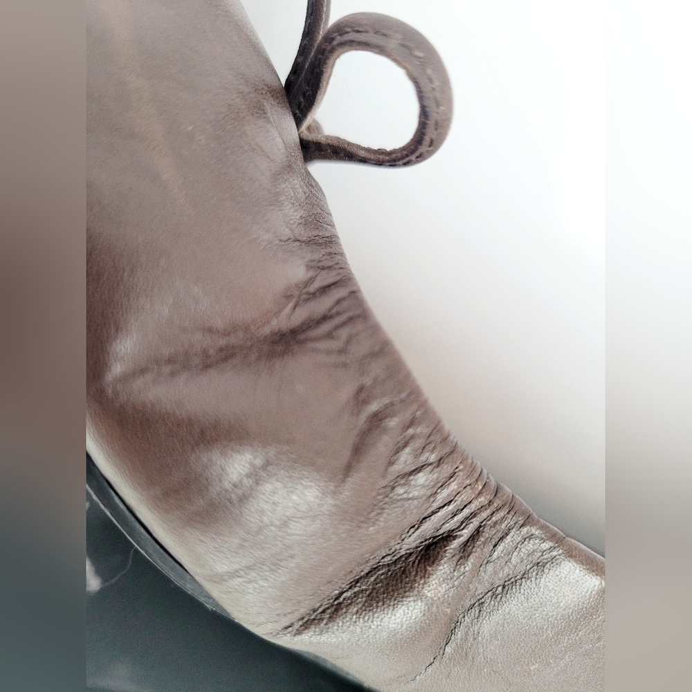 Audrey Brooke Newton Women's Ballet Flats Bow Decor Genuine Leather Coffee US 8 - Picture 9 of 16
